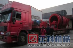 發往廣東揭陽的洗砂機設備