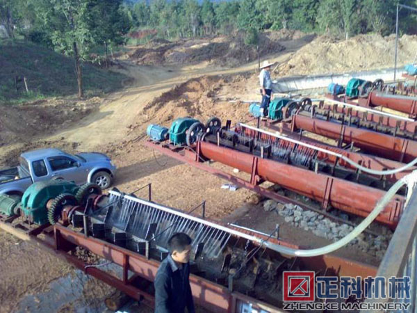 螺旋洗砂機現場