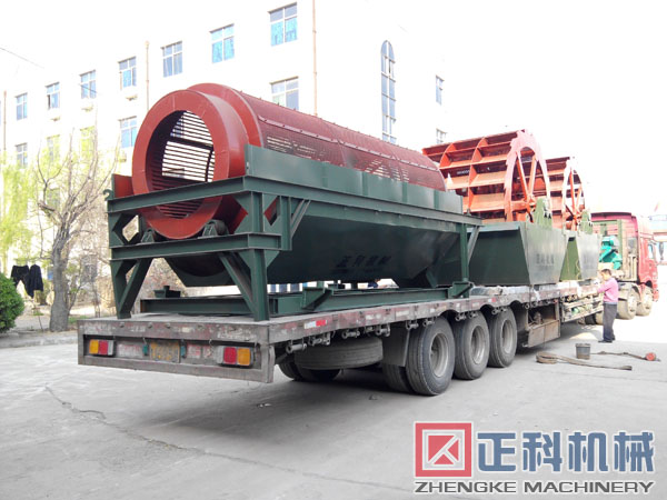 滾筒篩分機發貨現場