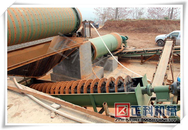 螺旋洗礦機現場圖片