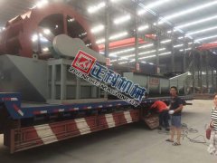 遼寧1275螺旋洗砂機、3000輪鬥洗砂機昨日發貨